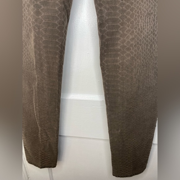 LAFAYETTE 148 New York Python Print Brown Skinny Jeans - Picture 7 of 8